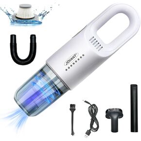 Handheld Vacuum Cleaner for Sofa and Car,Hand Held Vacuum with Filter,Car Hoovers Cordless Powerful 12000PA for Carpet,Pet Hair and Bed (White)