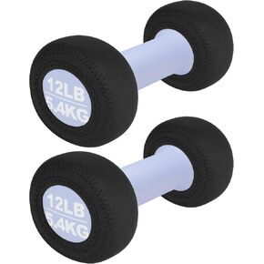 Cosmos 4 Pcs Neoprene Dumbbell Head Protector Dumbbell Ends Cover Wrap Hand Weight Stretchy Head Cover Barbell Head Wrap Sleeve Compatible with DOHL Neoprene Coated Dumbbell 7-15 LBS