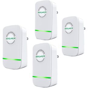 4 Pack Electricity Saving Box, Pro Electricity Saving Device, Electricity Power Saving Box, Smart Household Office Electricity Saving Device, Reduces Energy Costs, US Plug 90V-250V 30KW
