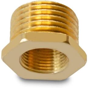 Brass EU Metric G1/2 Male Thread to US Standard 9/16-24 UNEF(same with US 3/8) Female Thread Pipe Fitting Adapter Converter Connecter - Pack of 2