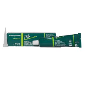 Dow Corning 2423472 736 Red Heat Resistant Sealant, -65 to 260 Degree C, 90 mL