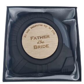 Father of The Bride Gifts from Bride, Dad Gifts Wedding, Father of The Bride Gift Funny, Dad Gifts from Bride, Brides Father Gift, Engraved Tape Measure, Father of The Bride Gifts from Daughter