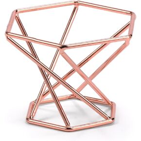 Baseball holder- Premium Metal Display Stand for Baseball, Tennis Balls, Golf Balls, and baseball party decorations - Perfect for Collectors (Rose gold)