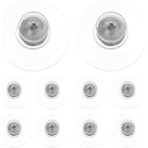 Zerodeko Heavy Duty Plastic Suction Hooks, 10pcs Glass Suction Cups with Screws, PVC Stud Multipurpose Hangers for Kitchen, Bathroom, Decoration etc.