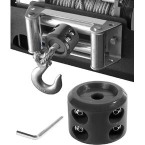 Winch Stopper,Winch Accessories,Car Accessories Winch Cable Stopper,Rubber Winch Stop,Winch Cable Stop,Winch Cable Hook Stopper with Screw and Nut,Suitable for Trailer Truck with Winch (Black)