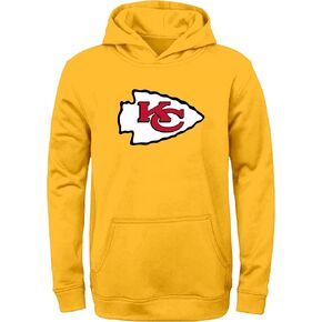 Outerstuff NFL Kansas City Chiefs Yellow Kids Youth 8-20 Official Licensed Alternate Fleece Primary Logo Pullover Hoodie