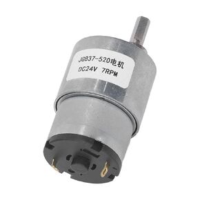 Gear Motor DC24V 7RPM Turbo Worm Motor Dc Micro Motor High Torque Self Locking Gearbox Motor with Hall Encoder for Electric Curtains