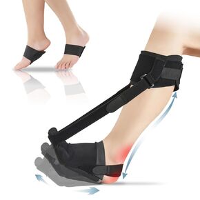 Night Splint Brace for Plantar Fasciitis: Achilles Tendonitis Night Sling with High Cut - Foot Splints Supports for Heel Pain Relief