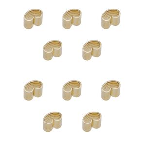 Maxmoral 10PCS Wire Cable Connector Lightweight Compact Terminal Accessory Open Timing Belt U Shaped Pre Pressurised Copper Buckle Suitable for Machine Part and 3D Printer Accessory