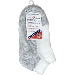 Thick Mini Socks, Grey Bottom 3-pack (162)