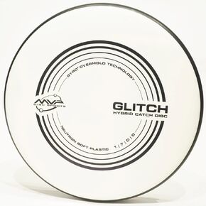 MVP Disc Sports,MVP Glitch(Neutron Soft) Hybrid Approach and Catch Disc,Pick Color/Weight [Stamp & Exact Color May Vary] White 140-149 Grams