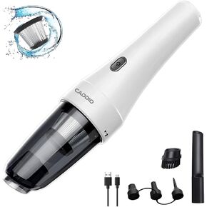 Portable Handheld Vacuum Cleaner - Cordless, Rechargeable, 2-Speed Suction, Dual Function Vacuum & Air Duster for Home, Car, and Pet Hair
