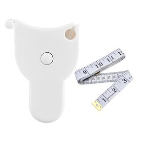 Hession Body Tape Measure 60 Inch/ 150cm with Soft Tape Measure Automatic Telescopic Tape Measure Double Scale Lock Pin and Push-Button Retract Sewing Tape Measure
