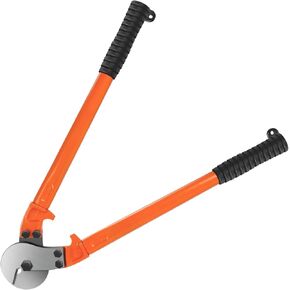 Hardened Cable Cutter, 18" Heavy Duty Wire Rope Cutter, Industrial Strength Hand Tool Wire Cutters up to 5/16" Stainless Steel Wire, Hard Wire Ropes, Manganese Steel