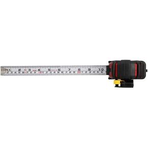 TAJIMA Tape Measure - SAE & Metric Scale 25ft/7.5m x 1.1 inch GS-Lock Measuring Tape with Acrylic Coated Blade & Safety Belt Holder - GSSF-25/7.5MBW