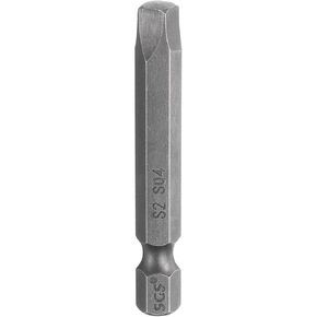HARFINGTON Square Screwdriver Bit SQ2 1/4" Hex Shank 50mm/2" Length Magnetic 4 Point Hex Bits S2 Steel Industrial Grade Electric Screw Driver Bit 5.5mm Rod