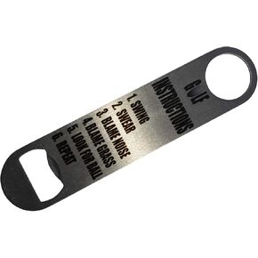 Rogue River Tactical Funny Golf Instructions Bottle Opener Heavy Duty Gift For Men Dad Father Husband