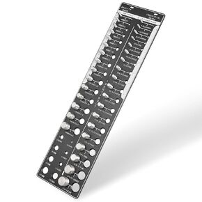 Thread Checker, 42 Nut and Bolt Thread Checker, Bolt Size and Thread Gauge, 19 Standard & 15 Metric & 8 Drill Bit Gauge, Bolt and Nut Identifier Gauge with Inch and Centimeter Ruler (Black)