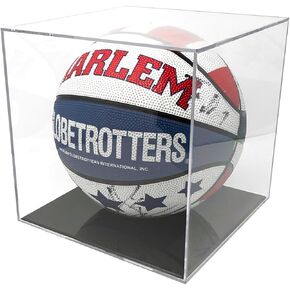 BallQube Basketball Display Case Autographed Basketball Case for Display Basketball Cube Display Memorabilia Basketball Display Case Square Clear Basketball Display Case Holder Box