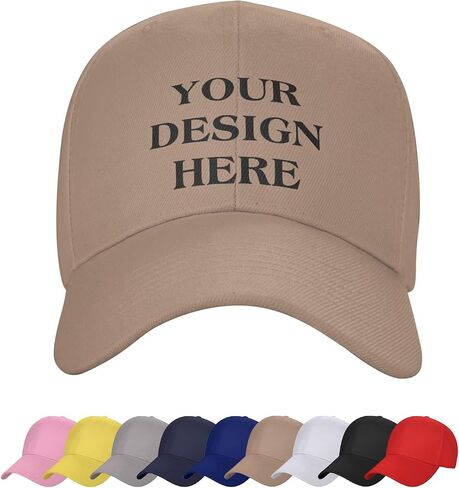 Custom Hats for Men Personalized Womens Baseball Caps Design Adjustable Ball Hat in Kuwait