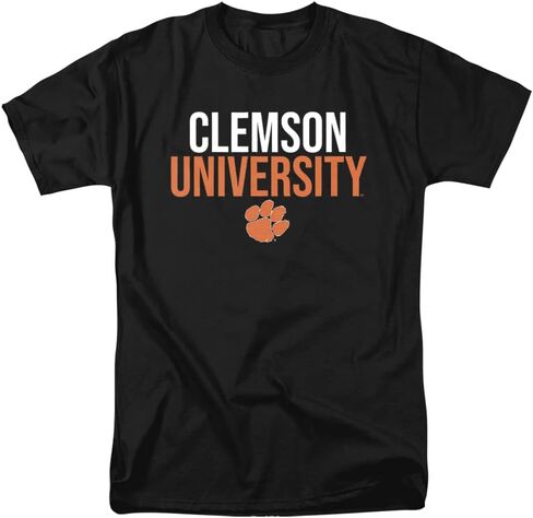Clemson University Official Stacked Unisex Adult T Shirt in Saudi Arabia
