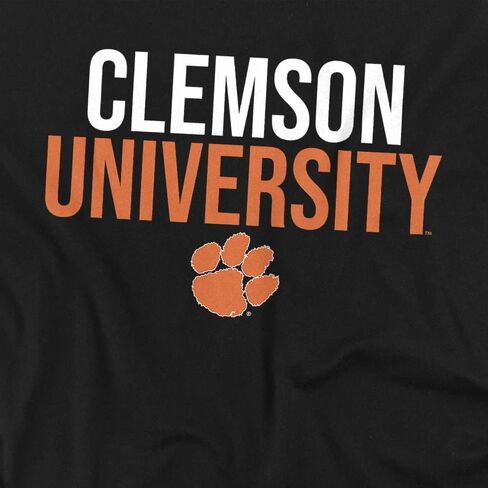 Clemson University Official Stacked Unisex Adult T Shirt in Saudi Arabia