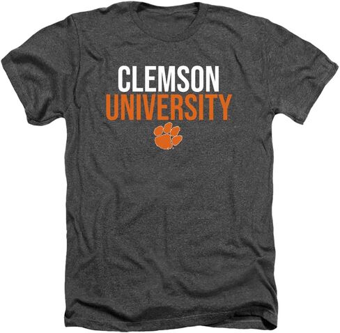 Clemson University Official Stacked Unisex Adult T Shirt in Saudi Arabia