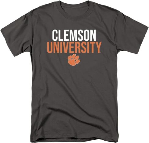 Clemson University Official Stacked Unisex Adult T Shirt in Saudi Arabia