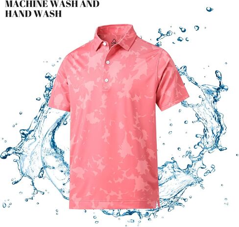 DEOLAX Mens Polo Shirts Performance Moisture Wicking Dry Fit Mens Golf Shirt Short Sleeve Soft Golf Polo Shirts for Men in Kuwait