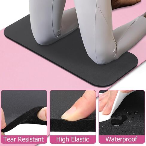 منصات ركبة اليوغا غير المنقولة ، وسادة ركبة اليوغا 24 "× 10" متينة ، وسادة ركبة اليوغا ، وسادة الركبة لليوغا والأرضية ، وسادة ركبة اليوغا 0.3 "، وتخلص من الألم أثناء التمرين المنزلي in Kuwait