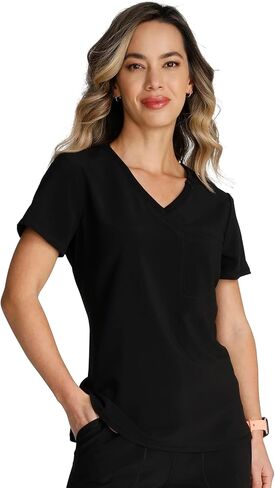 Cherokee Women's Scrub Top Tuckable Contemporary Fit with 1 Pocket CK748A in Saudi Arabia