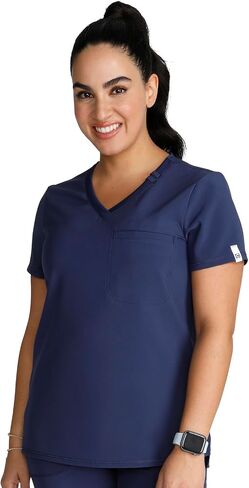 Cherokee Women's Scrub Top Tuckable Contemporary Fit with 1 Pocket CK748A in Saudi Arabia