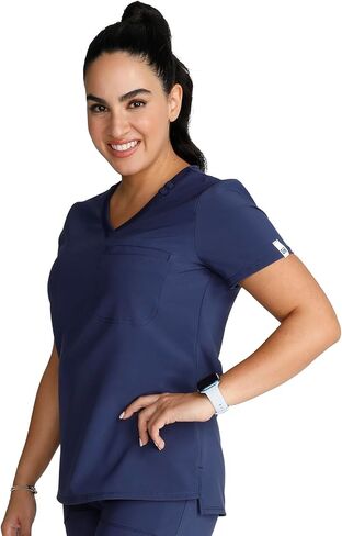 Cherokee Women's Scrub Top Tuckable Contemporary Fit with 1 Pocket CK748A in Saudi Arabia