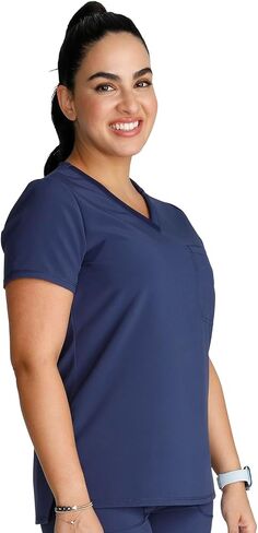 Cherokee Women's Scrub Top Tuckable Contemporary Fit with 1 Pocket CK748A in Saudi Arabia