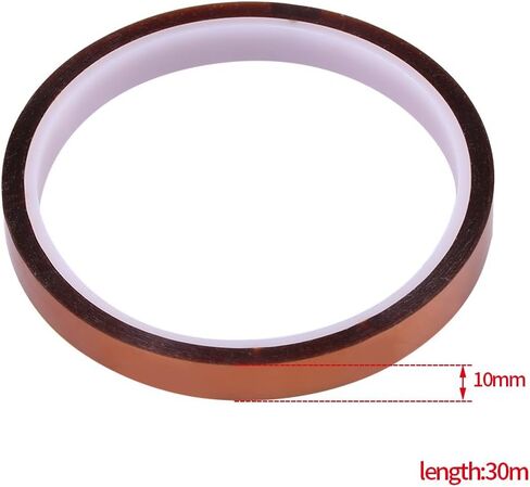 Heat Resistant Tape, 1Roll 10mm 30m Self-Adhesive high Temperature Heat-Resistant Insulation Tape for PCB SMT in Saudi Arabia