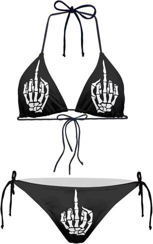 AFPANQZ Women's Bikini Sets Push Up Triangle Bikini Swimsuit Low Waist Bottom Tankini 2pcs Athletic Tank Top in Saudi Arabia