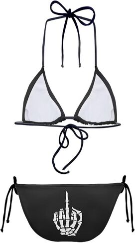 AFPANQZ Women's Bikini Sets Push Up Triangle Bikini Swimsuit Low Waist Bottom Tankini 2pcs Athletic Tank Top in Saudi Arabia