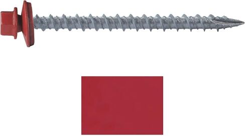 #10 Metal ROOFING SCREWS: (250) Screws x 2-1/2" Galvanized Hex Head Sheet Metal Roof Screw. Self starting metal to wood siding screws. EPDM washer. No Paint in Kuwait