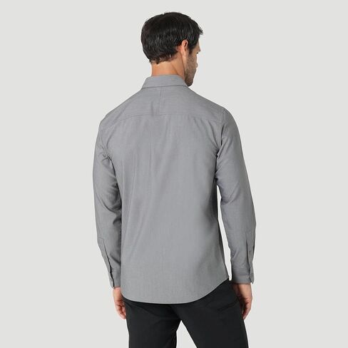 Wrangler Men's Regular Fit ATG Long Sleeve Button-Down Shirt - in Kuwait