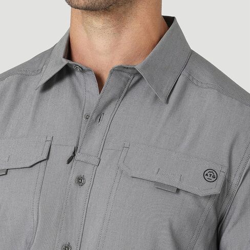 Wrangler Men's Regular Fit ATG Long Sleeve Button-Down Shirt - in Kuwait
