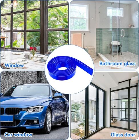 Squeegee Rubber Replacement, 41inch Squeegee Blades Replacement Silicone Window Rubber Squeegee Replacement Blades Blue Squeegee Scrubber Squeegee Refill Blades Head for Shower Doors, Glass Cleaning in Saudi Arabia