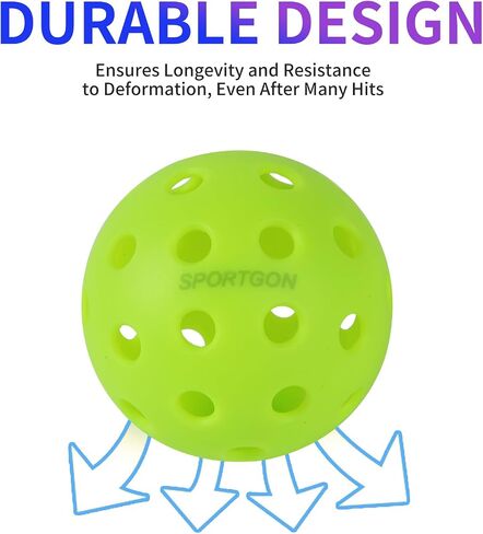 في الهواء الطلق Sportballs Pickleball Balls 4 Pack 40 Hole للعب البطولة في الهواء الطلق in Saudi Arabia