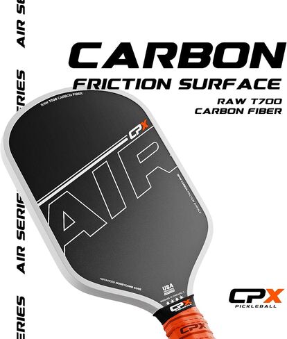 CPX Air Carbon Fiber Pickleball Paddle 16MM, USA Pickleball Approved, T700 Carbon Fiber Surface, Honeycomb Core, Designed in Chicago, USA in Saudi Arabia