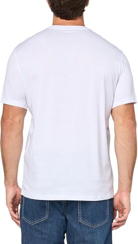 Armani Exchange Men's Regular Fit Cotton Jersey Gradient Box Colored Logo Tee in Saudi Arabia