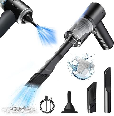MINI CLEANER COLLER LALLLAD 4000PA ، منظف لوحة مفاتيح الكمبيوتر القابل لإعادة الشحن ، فراغ صغير محمول للسيارة المكتبية. in Saudi Arabia