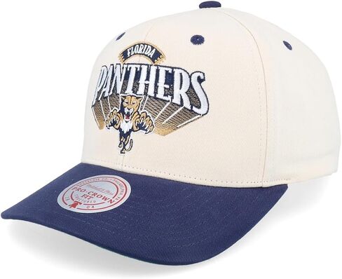 Mitchell & Ness Florida Panthers NHL Horizon Pro Snapback Hat Cap - Off White in Kuwait
