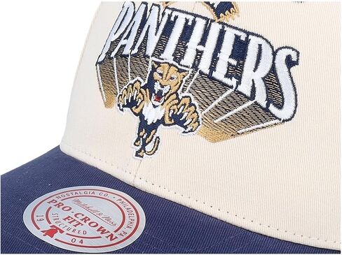 Mitchell & Ness Florida Panthers NHL Horizon Pro Snapback Hat Cap - Off White in Kuwait
