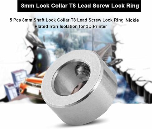 Richer-R 3D Lock Lock Twlar ، 5 PCS 8MM ROOD LOCK TWALAR T8 SCREW LOCK RING VELANTAL TELANGED ، LING LING LIGHT AND RUST LURCELIS in Saudi Arabia