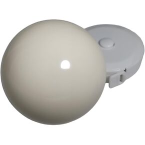 Pallino Ball Replacement for Bocce Ball Game and Boule Game, Tournament Quality 2.24 In/57 mm White Bocce Pallino Ball Replacement - Including White Measuring Rope