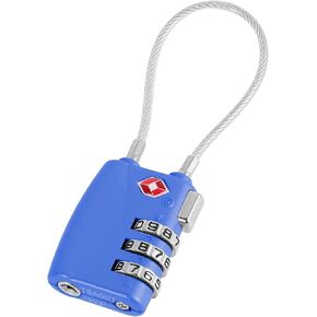 1Pcs Luggage Locks 3 Digit Travel Combination Locks Portable Small Combination Padlocks Zinc Alloy Suitcase Locks for Travel Bag Suitcase Lockers Backpack,Blue